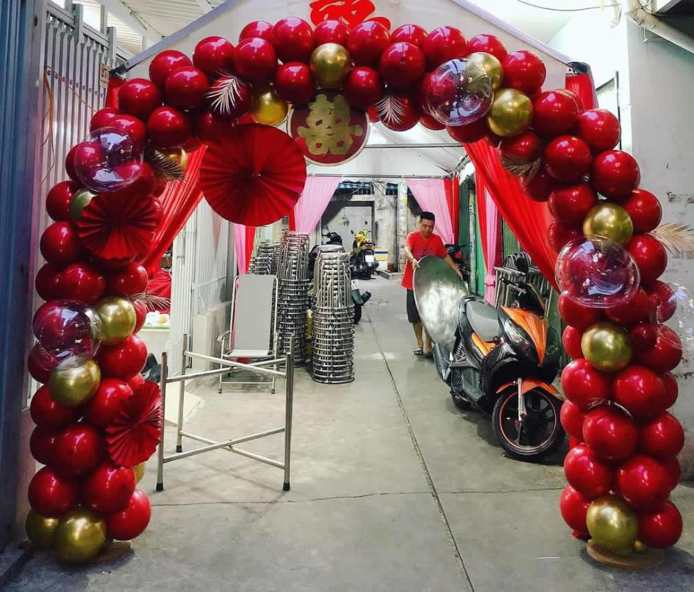 Nhận làm kết trang trí cổng bóng bay sự kiện tại Vinh Nghệ An