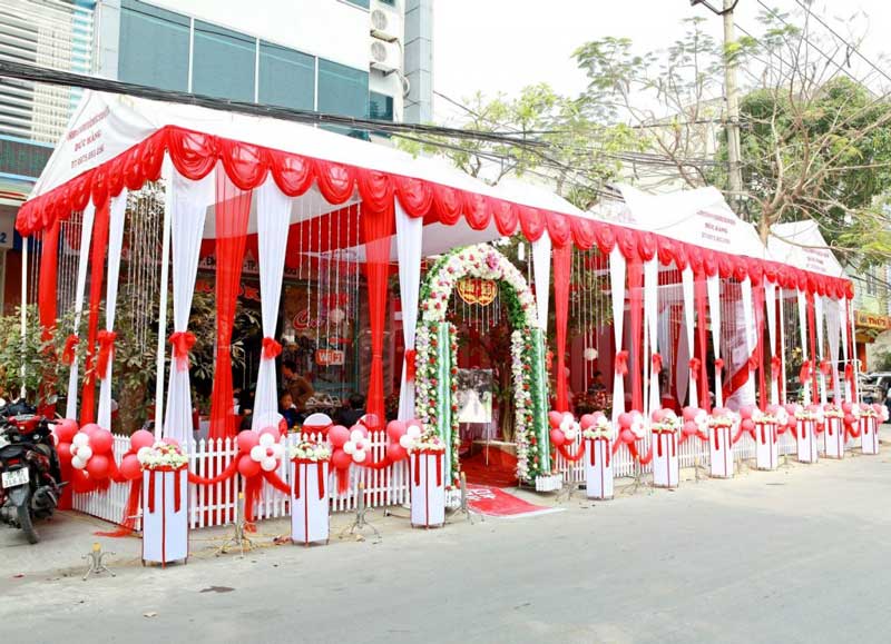 Cho thuê trang trí rạp đám cưới TP Vinh Nghệ An